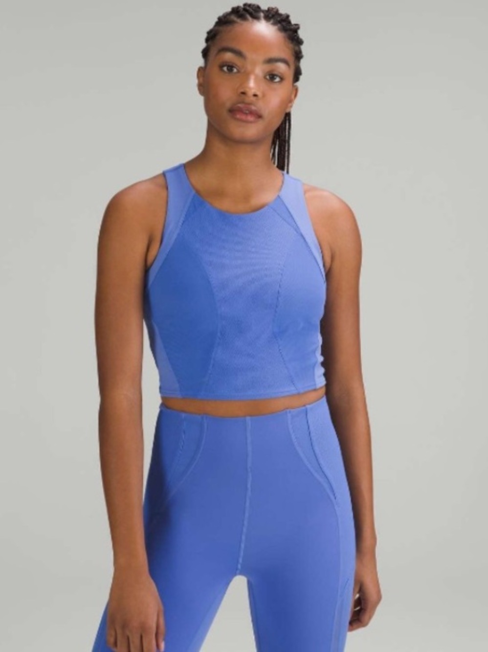 Lululemon Mesh Panelled Training Shelf Tank Top Wild Indigo Size 4